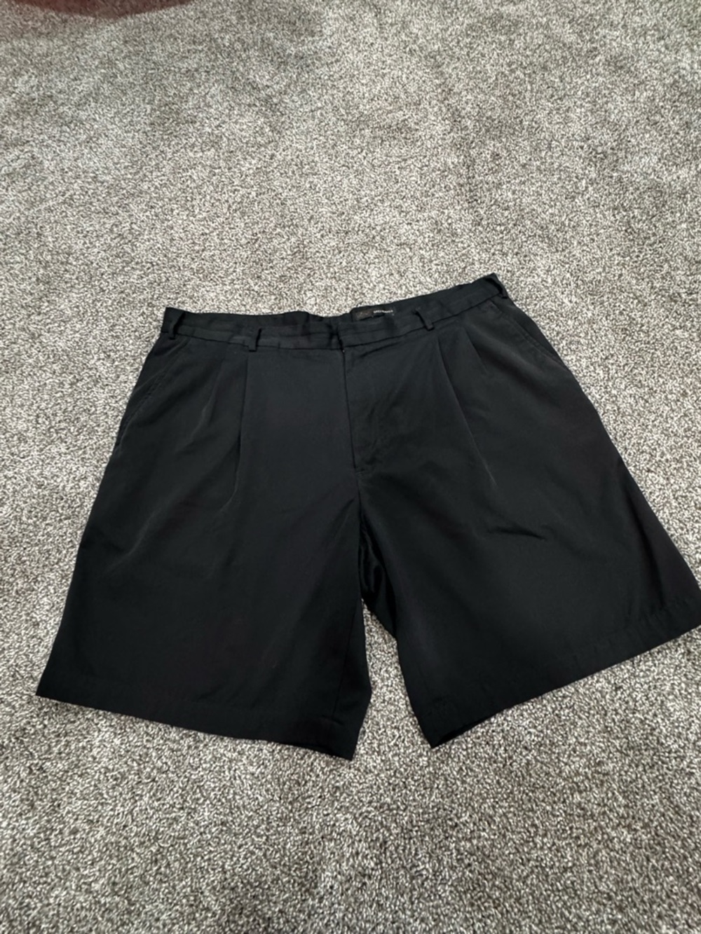 Greg Norman Collection Black Flat Front Shorts